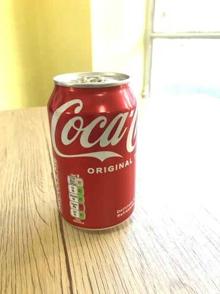 Canned Drinks Coca-cola - Japanese dish at Iyasaka Cafe