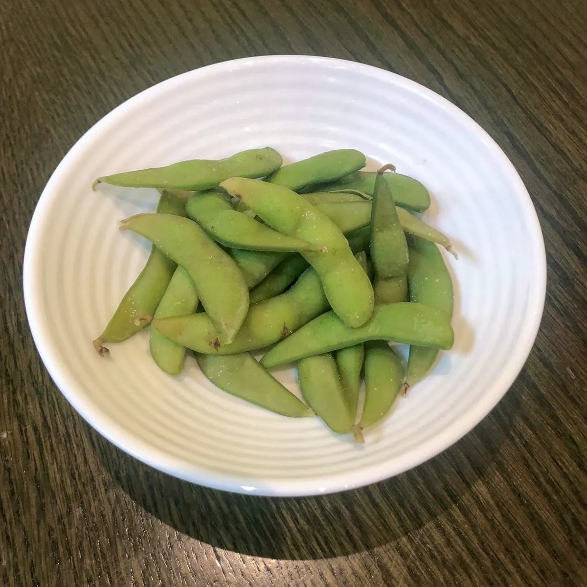 Edamame - Japanese dish at Iyasaka Cafe