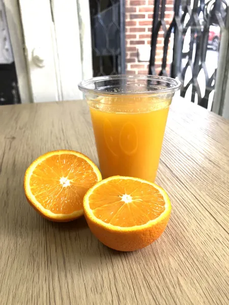 Freshly Squeezed Orange Juice - Japanese dish at Iyasaka Cafe