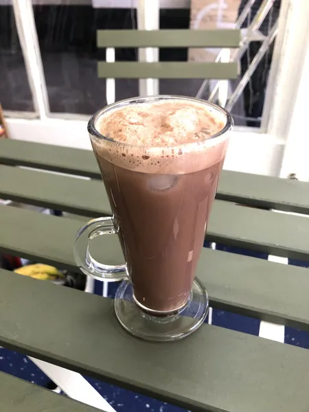 Iced Hot Chocolate (Non caffeine) - Japanese dish at Iyasaka Cafe