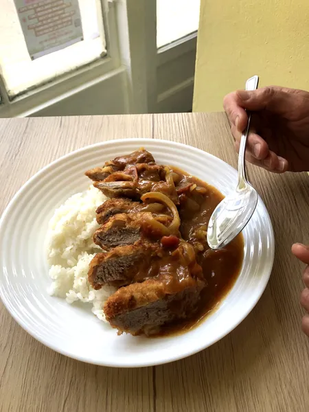 Pork Katsu Curry - Japanese dish at Iyasaka Cafe