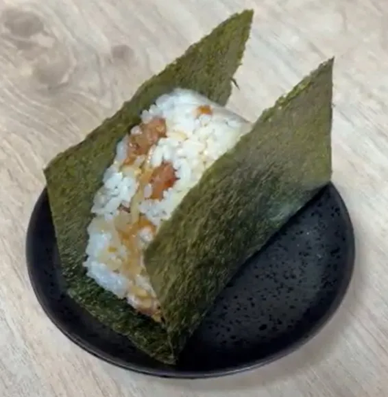 Onigiri Karaage - Japanese dish at Iyasaka Cafe