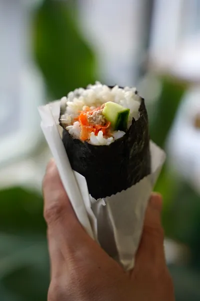 Onigiri Roll Tuna Mayo - Japanese dish at Iyasaka Cafe