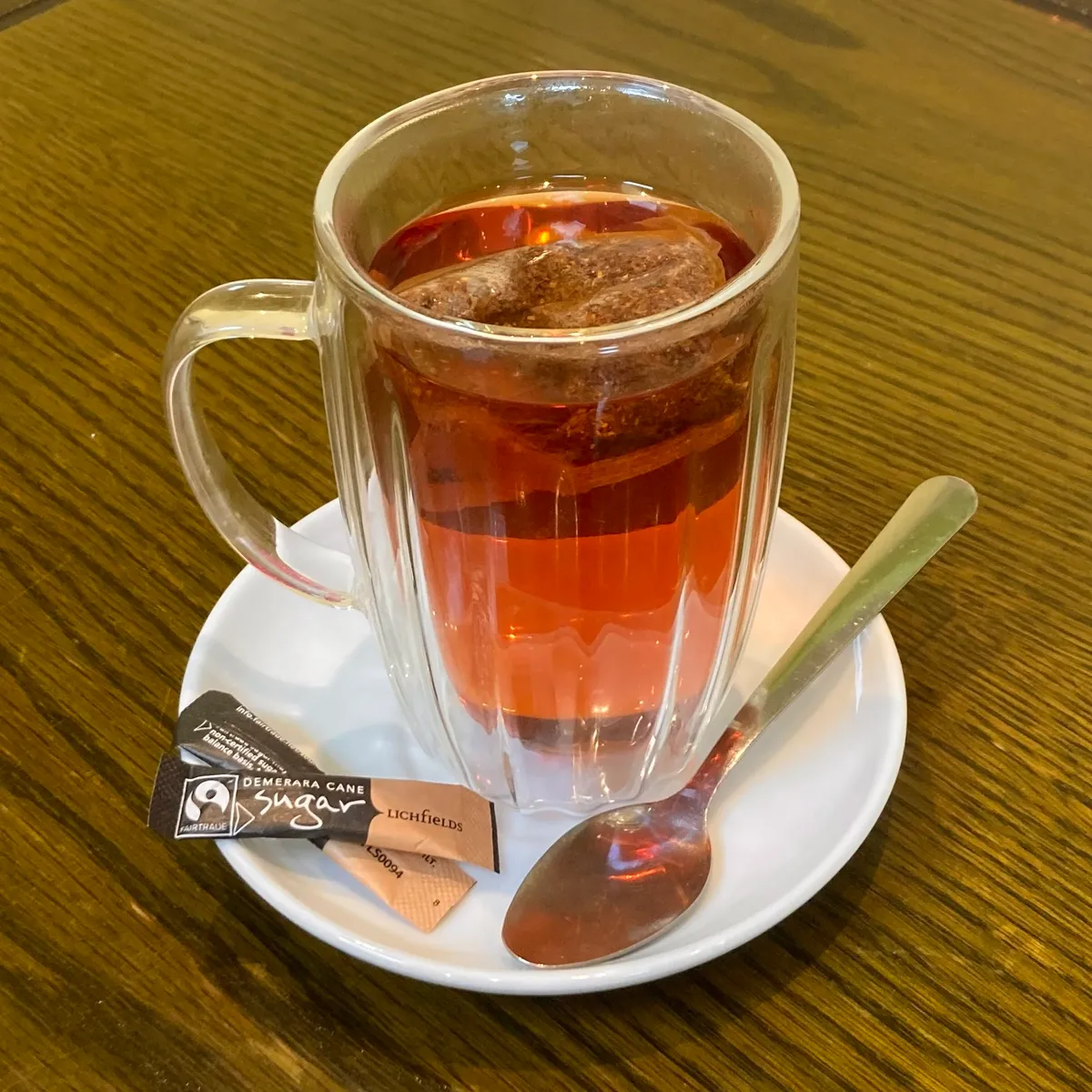 Red bush Tea (Non caffeine) - Japanese dish at Iyasaka Cafe